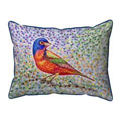 Painted Bunting Large Indoor/Outdoor Pillow 16x20