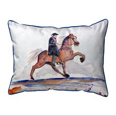 Brown Walking Horse Large Indoor/Outdoor Pillow 16x20