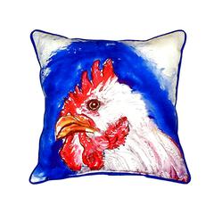 Rooster Head Large Indoor/Outdoor Pillow 18x18