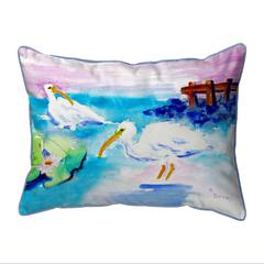 Betsy's White Ibis Large Indoor/Outdoor Pillow 16x20