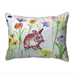 Whiskers Bunny Large Indoor/Outdoor Pillow 16x20