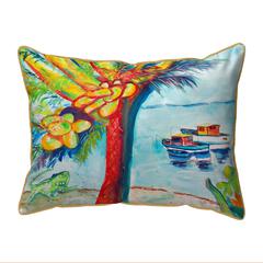 Cocoa Nuts & Boats Large Indoor/Outdoor Pillow 18x18
