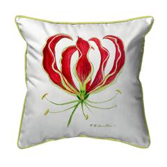 Red Lily Large Indoor/Outdoor Pillow 18x18