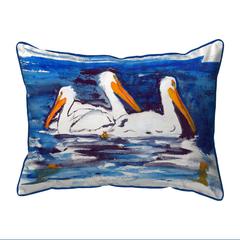 Three Pelicans Large Indoor/Outdoor Pillow 16x20