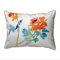 Bird & Roses Large Indoor/Outdoor Pillow 16x20