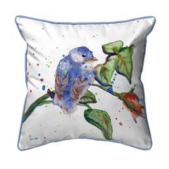 Betsy's Blue Bird Large Indoor/Outdoor Pillow 18x18