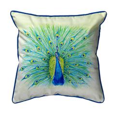 Peacock Large Indoor/Outdoor Pillow 18x18
