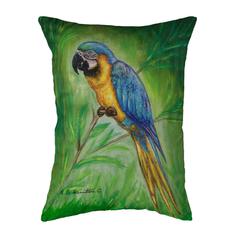 Blue Macaw Small Noncorded Pillow