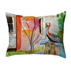 Betsy's Pelican Small No-Cord Pillow 11x14