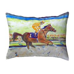 Racing Horse Gold Small Noncorded Pillow