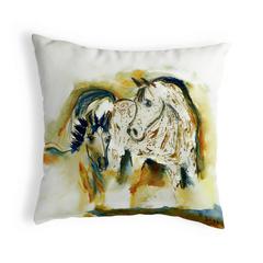 Mare & Colt Small No-Cord Pillow 12x12