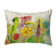 Betsy's Garden Small No-Cord Pillow 11x14