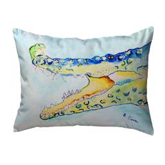 Crocodile & Frog Noncorded Indoor/Outdoor Pillow 11x14