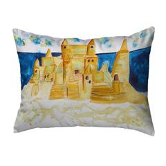 Sand Castle Noncorded Indoor/Outdoor Pillow 11x14