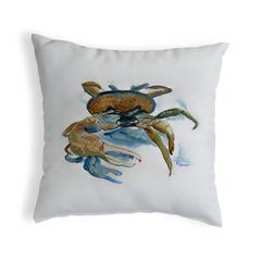 Fiddler Crab Small No-Cord Pillow 12x12