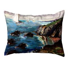 Sailing the Cliffs 11x14 Small No Cord Pillow