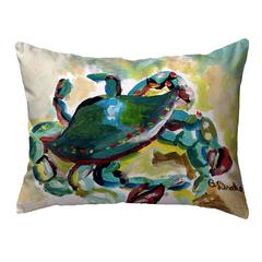 Colorful Crab 11x14 Small No Cord Pillow