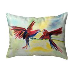 Parrot Gossip Small Noncorded Pillow 11x14