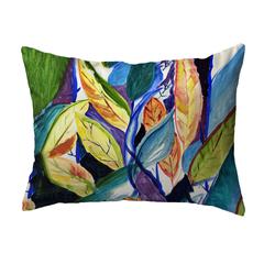 Gold Leaves Small Noncorded Pillow 11x14