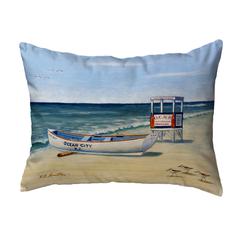 Ocean City Lifeguard Stand Small Noncorded Pillow 11x14