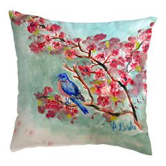 Cherry Blossoms Small Noncorded Pillow 12x12