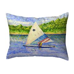 Sunfish Sailing Small Noncorded Pillow 11x14