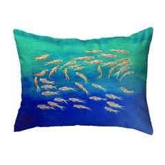 Schooling Fish Small Noncorded Pillow 11x14