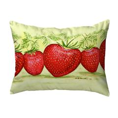 Strawberries Small Noncorded Pillow 11x14