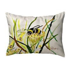 Bee & Flower Small Noncorded Pillow 11x14