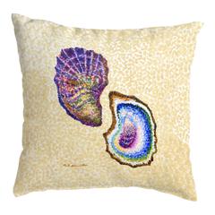 Two Oysters Small Noncorded Pillow 12x12