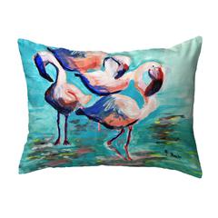 Dancing Flamingos Small Noncorded Pillow 11x14