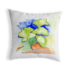 Ginko Leaves Small No-Cord Pillow 12x12