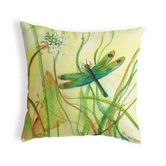 Betsy's DragonFly Small No-Cord Pillow 12x12
