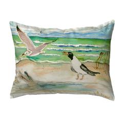 Seagulls Small No-Cord Pillow 11x14