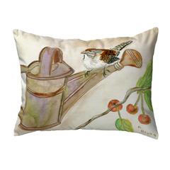 Carolina Wren Small No-Cord Pillow 11x14