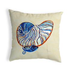 Betsy's Nautilus Small No-Cord Pillow 12x12