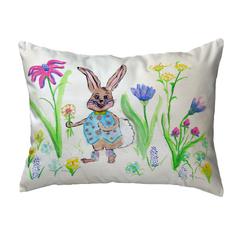 Happy Bunny Small No-Cord Pillow 11x14