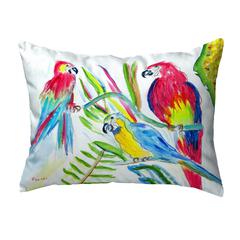 Three Parrots Small No-Cord Pillow 11x14