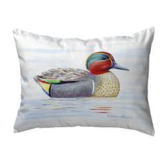 Green Wing Teal Small No-Cord Pillow 11x14