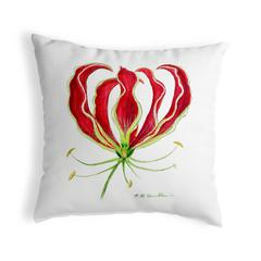 Pink Lily Small No-Cord Pillow 12x12