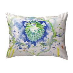 Spiney Puffer Small No-Cord Indoor/Outdoor Pillow 11x14