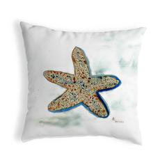 Betsy's Starfish Small No-Cord Pillow 12x12