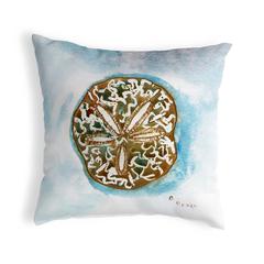 Betsy's Sand Dollar Small No-Cord Pillow 12x12