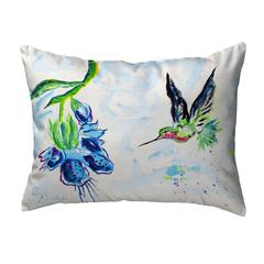 Hovering Hummingbird Noncorded Indoor/Outdoor Pillow 11x14
