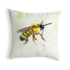 Bee Small No-Cord Pillow 12x12
