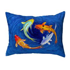 Swirling Koi Noncorded Indoor/Outdoor Pillow 11x14