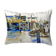 Fishing Boat Small No-Cord Pillow 11x14