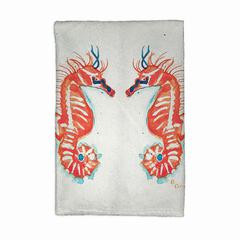 Coral Sea Horses Kitchen Towel