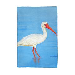 Posing White Ibis Kitchen Towel