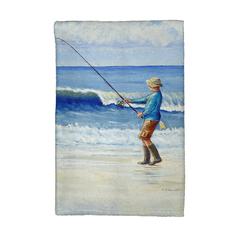 Surf Fishing Kitchen Towel
